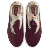 Botas de fútbol Nike Jr Phantom 6 High AC NU3 FG/MG Soccer Cleats (Burgundy Crimson/University Red)