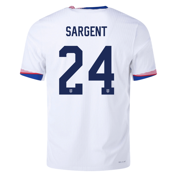 Camiseta de fútbol Nike United States Authentic Josh Sargent Match Home 24/25 (White/Obsidian) (hombre)